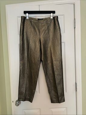 St. John Emma Gold Crop Pants